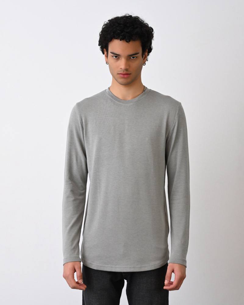 Men's Essential Crew Neck Long Sleeve T-Shirt