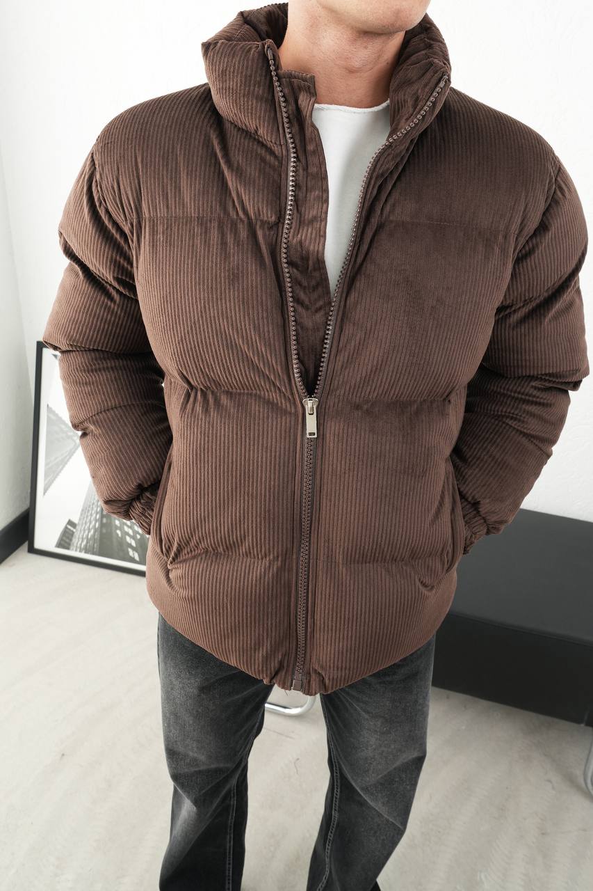 Men's Corduroy Puffer Jacket