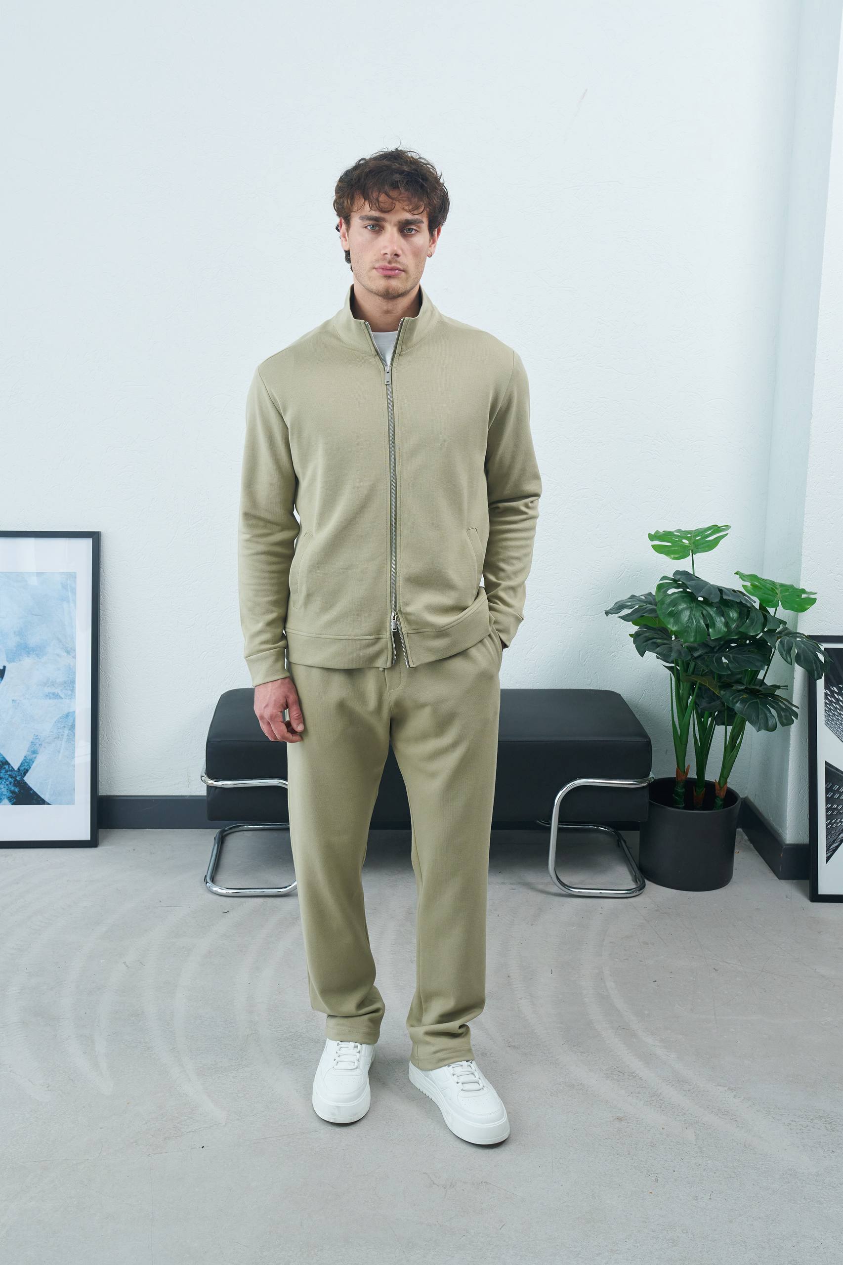 Men's Full-Zip Comfort Tracksuit Set