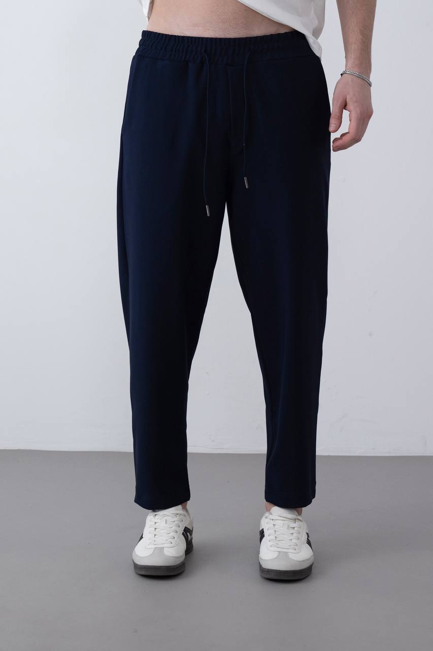 Men's Navy Drawstring Jogger Pants