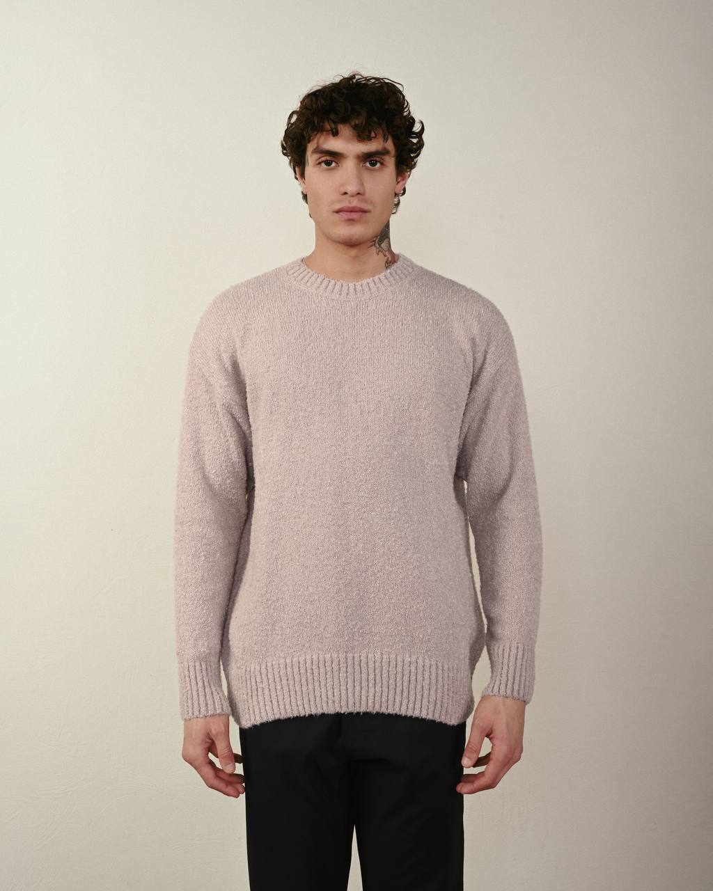 Men's Soft Knit Crew Neck Pullover Sweater